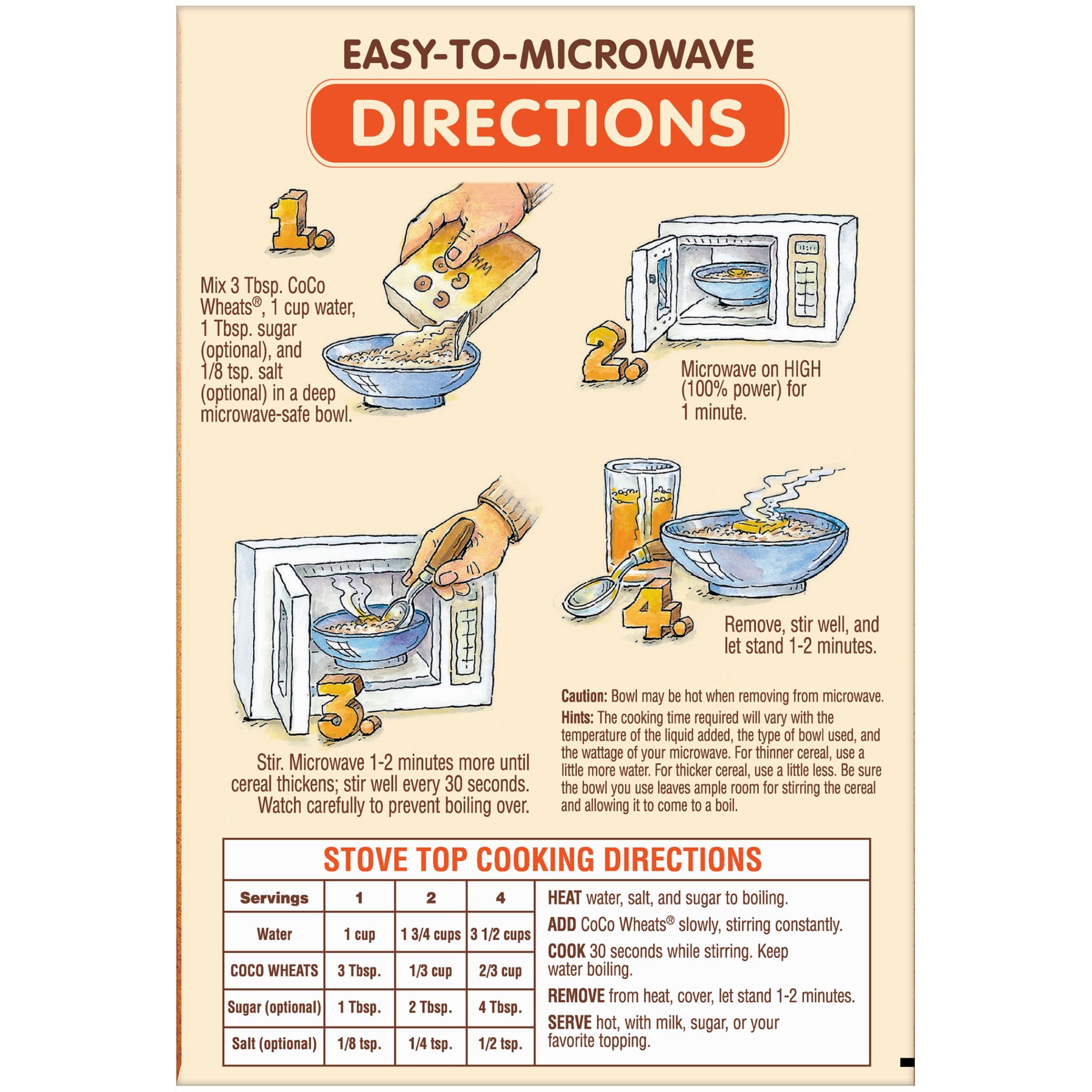 Malt-O-Meal Coco Wheats, Original Malt-O-Meal Coco Wheats Breakfast Cereal, Quick Cooking, Kosher, 28 Ounce 1 count