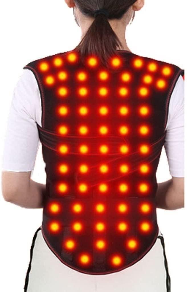 SJHY Posture Corrector Self-Heating Vest Back Brace for Upper and Lower Back Support,Adjustable Back Straightener Back Braces for Neck Shoulder Back Posture (Size : X-Large)