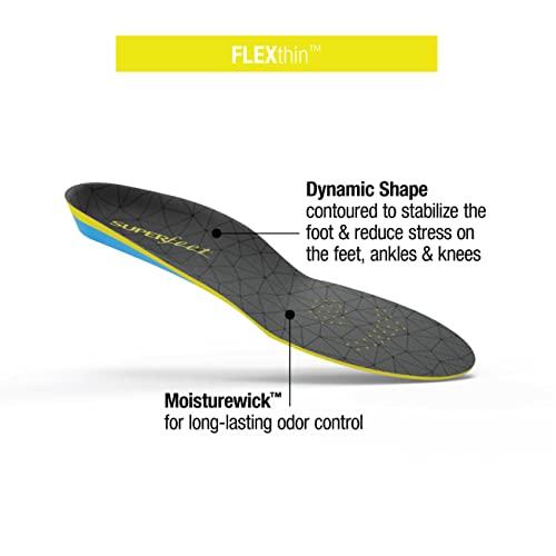 Superfeet Superfeet FLEXTHIN - Comfort Foam Insoles for Workout Shoes - 2.5-5 Men / 4.5-6 Women