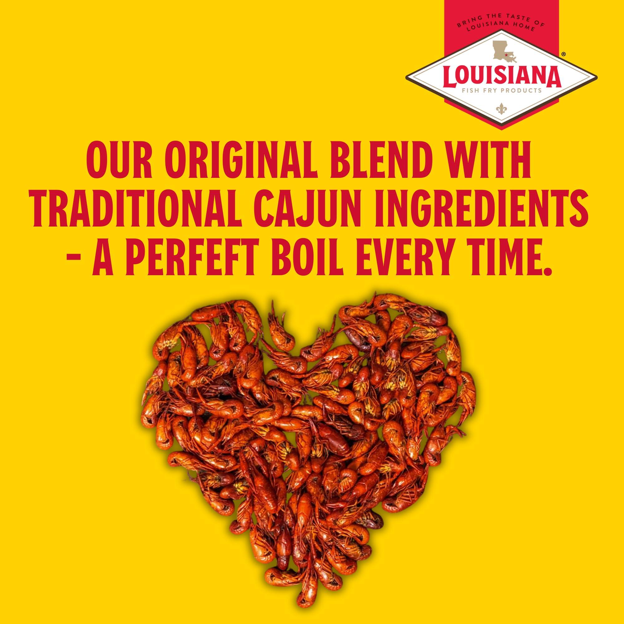 Louisiana Fish Fry Products Louisiana Fish Fry Products Crawfish, Shrimp & Crab Boil Seasoning Bundle - 4.5 lbs Powder Boil and 16 oz Bottle of Concentrated Liquid Boil - Spicy, Delicious, and Low Salt Cajun Seasoning