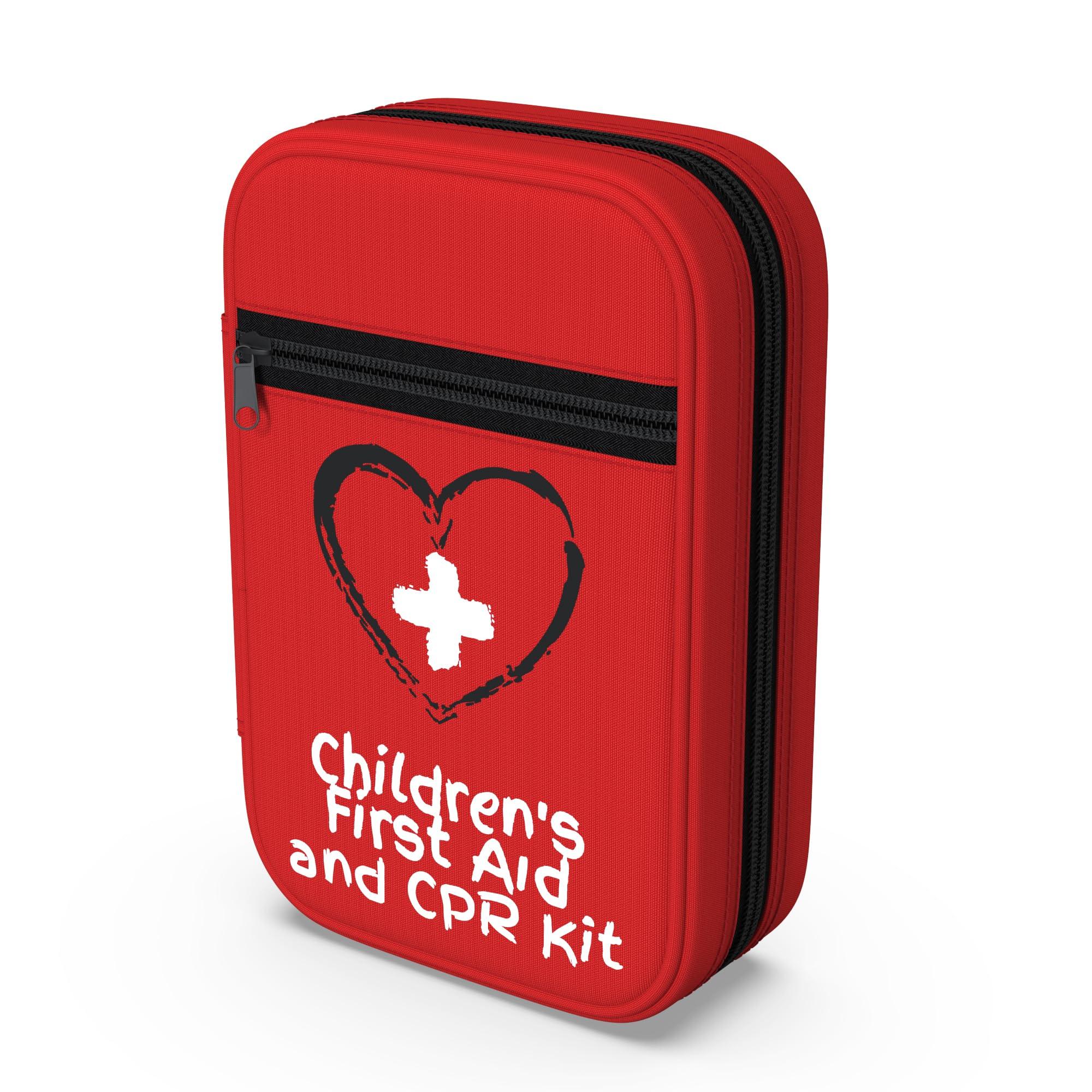 The Life Safety Pro Small, First Aid and CPR Kit for children, toddler, and kids. Large Variety of Bandages to fit your childs injuries. Perfect travel first aid kit, Diaper Bag, Backpack, Car, and More. Quick and Effect