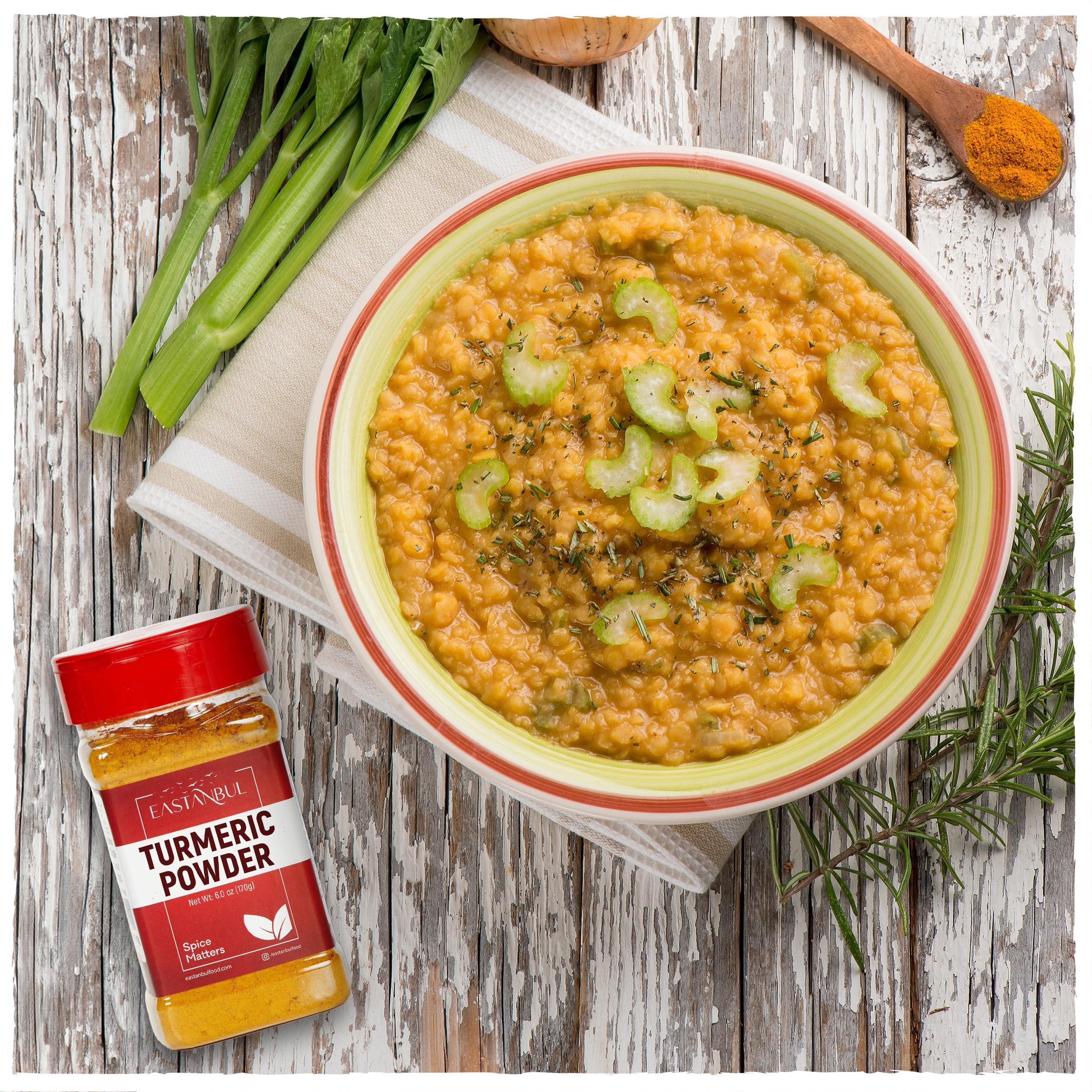 Eastanbul Eastanbul Turmeric Powder, 6oz, Ground Turmeric Powder AKA Curcuma En Polvo, Indian Tumeric Ground & Pure, Top-Notch Culinary, Perfect for Golden Milk, Sauces, Dressings, Natural, Vegan, Non-GMO