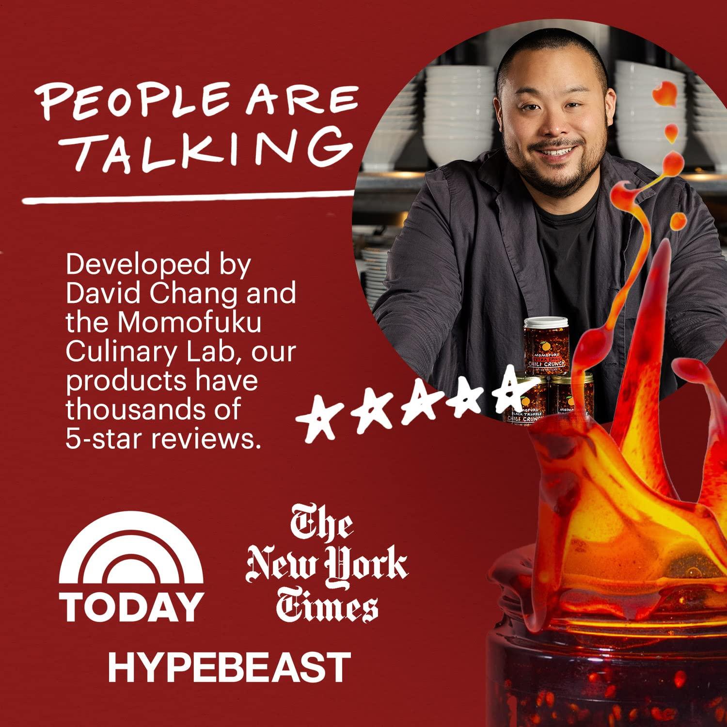 MOMOFUKU Momofuku Original Starter Pack by David Chang, With Original Chili Crunch, Soy & Scallion Ramen, Soy Sauce, & Savory Salt, Seasoning Gift for Foodies