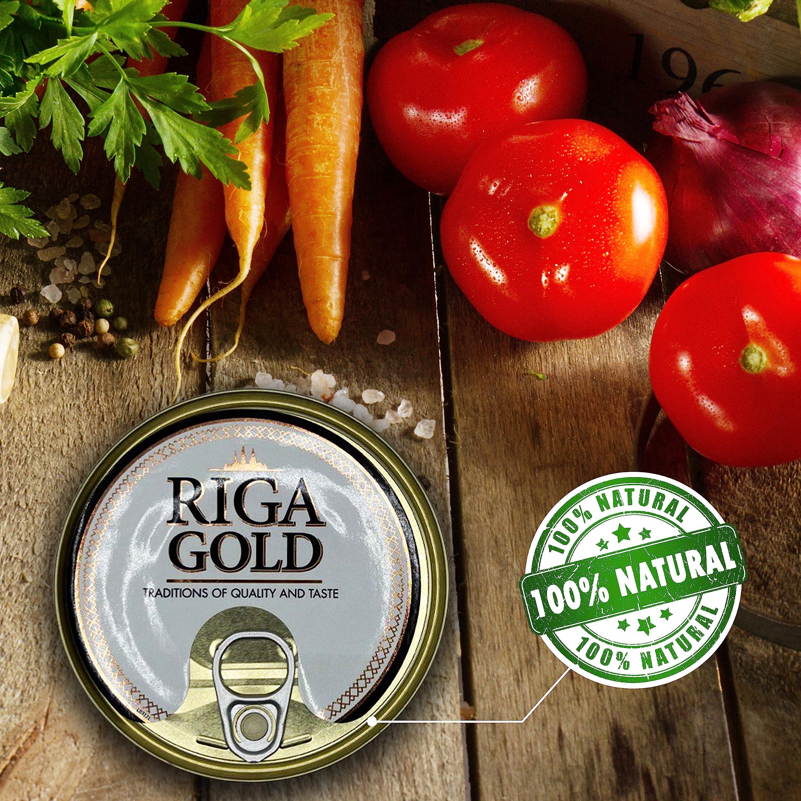 Riga Gold Riga Gold Shproti, Sprats in Oil, 8.4 ounces (pack of 2)