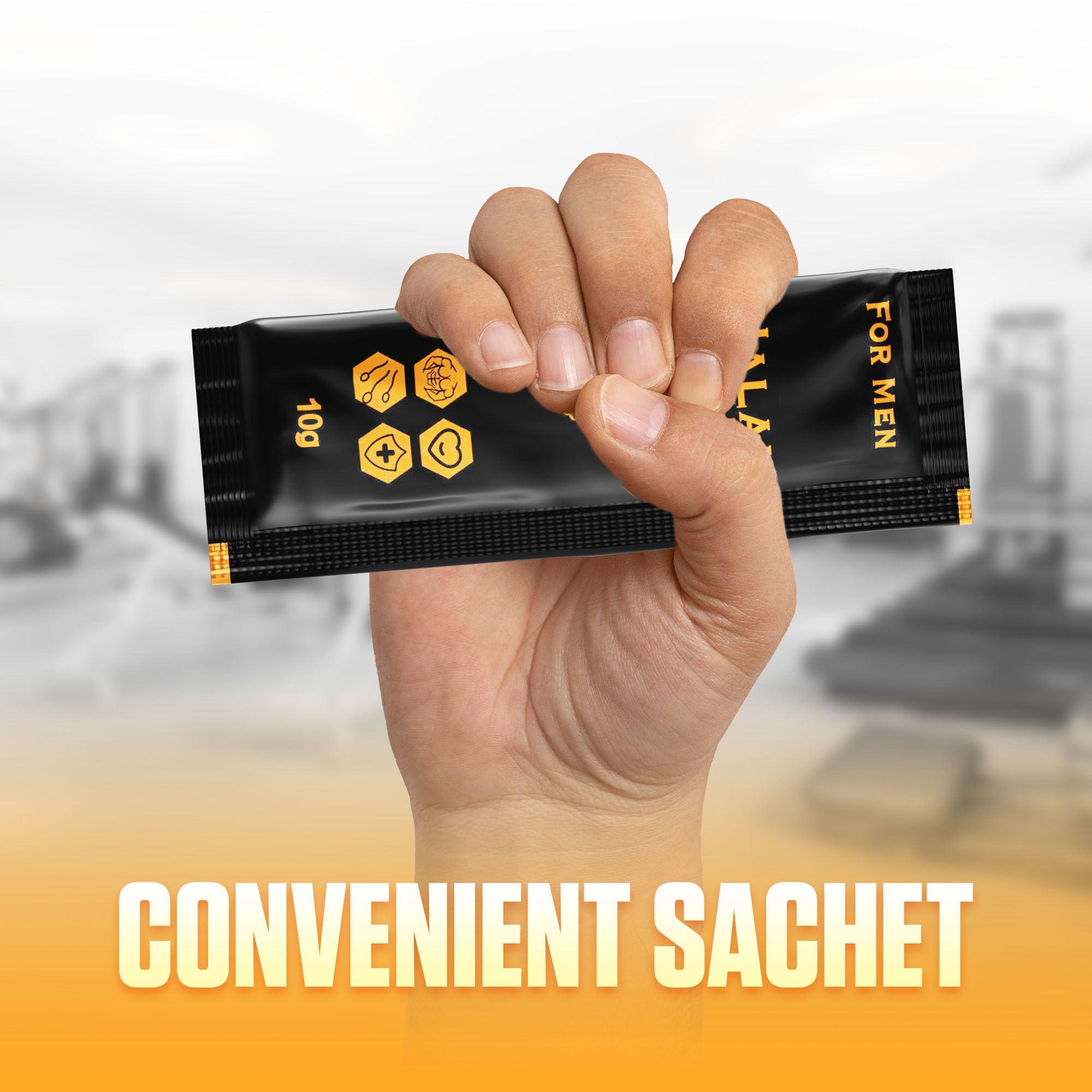 Halal Honey Halal Honey Extra Strength For Men Raw Organic Honey with Premium Natural Royal Jelly Bee Pollen & 100% Pure (Large Pack of 24 Honey Packets)