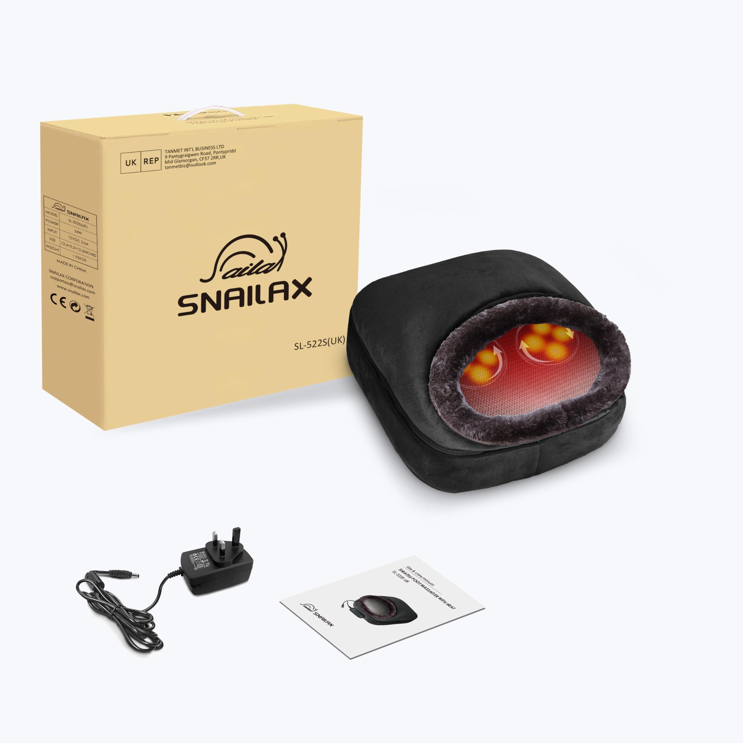 Snailax Snailax Shiatsu Foot Massager with Heat,Foot Warmer for Women,Men,Electrick Foot Massager Machine for Neuropathy, Plantar Fasciitis, Foot Heater Under Desk, Gifts, Size 13