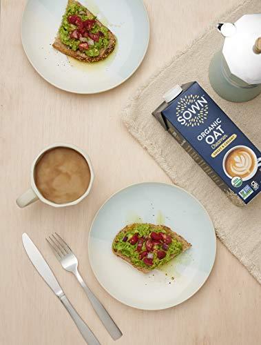 SOWN SOWN Organic Oat Creamer Sweet & Creamy - Barista Oat Milk Non Dairy Coffee Creamer - Plant Based, Dairy-Free, Vegan, Gluten-Free, Non-GMO, Shelf Stable - 32oz (Pack of 3)