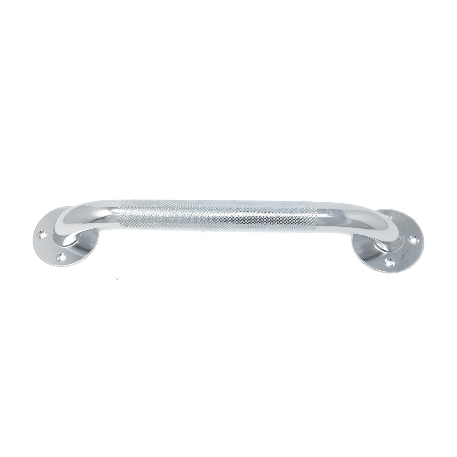 PCP PCP Chrome Plated Stainless Steel Safety Grab Bar, Non Slip Handle for Shower and Bath, 16 Inches