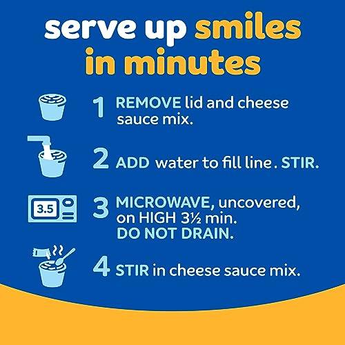 Kraft Mac & Cheese Kraft Original Easy Microwavable Macaroni and Cheese Cups (8 ct Box, 2.05 oz Cups) (Pack of 2)