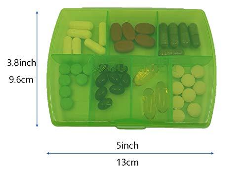 Popos Store Herbalife Pill Tablet Box Container Dispenser Middle 7-Slot