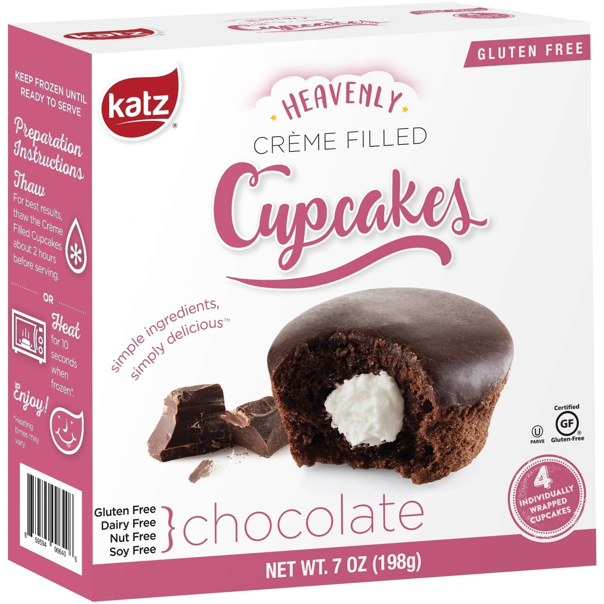 Katz Gluten Free Katz Gluten Free 8 Pack, 2 Crème Cakes, Vanilla and Chocolate, 2 Crème Cupcakes, Lemon and Chocolate, 4 Flavors Donuts | Dairy Free, Nut Free, Soy Free, Gluten Free | 1 Pack of each