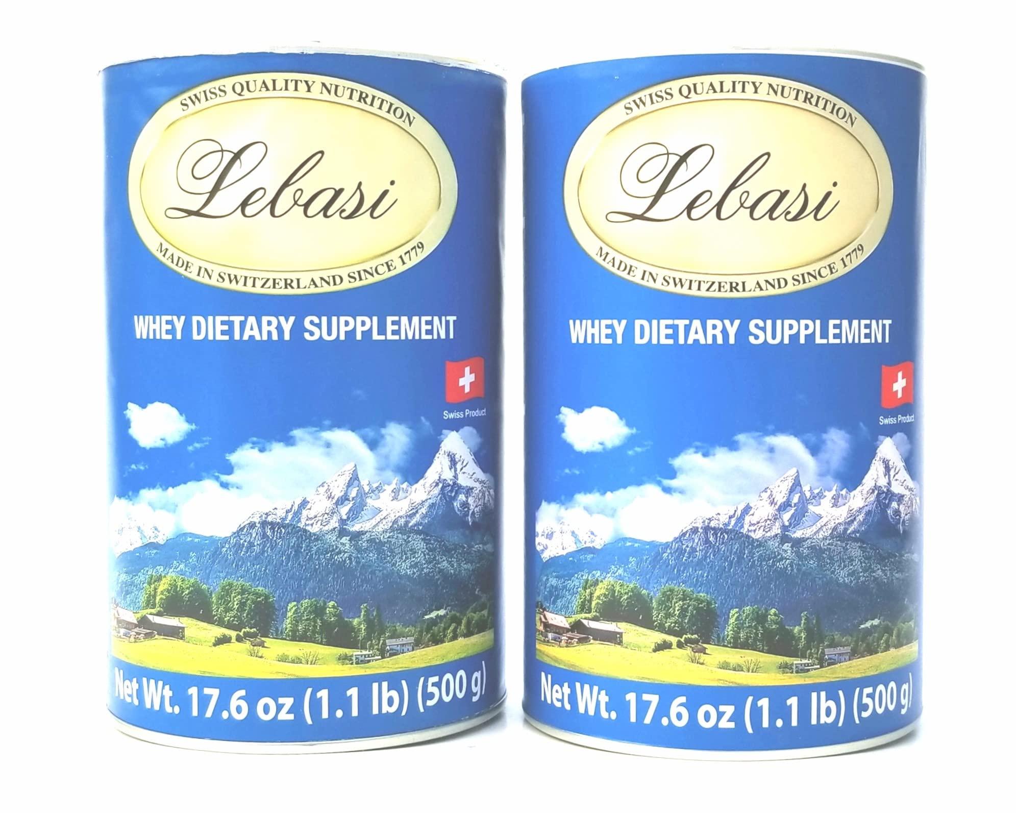 LEBASI Lebasi Lactoserum Swiss Whey Supplement Powder Immune Support Suero de Leche 500 gr Two Pack