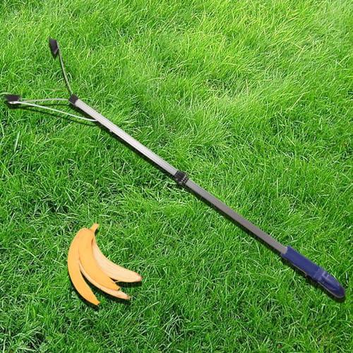 Garneck Garneck Trash Grabber Folding Trash Tongs Outdoor Fireplace Tools Trash Pick Clips Pincher Grab Tool Rubber Charcoal Handle Elder Grabber Pickup Tool