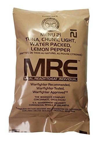 Western Frontier Lemon Pepper Tuna MRE Meal - Genuine US Military Surplus Inspection Date 2020 and Up