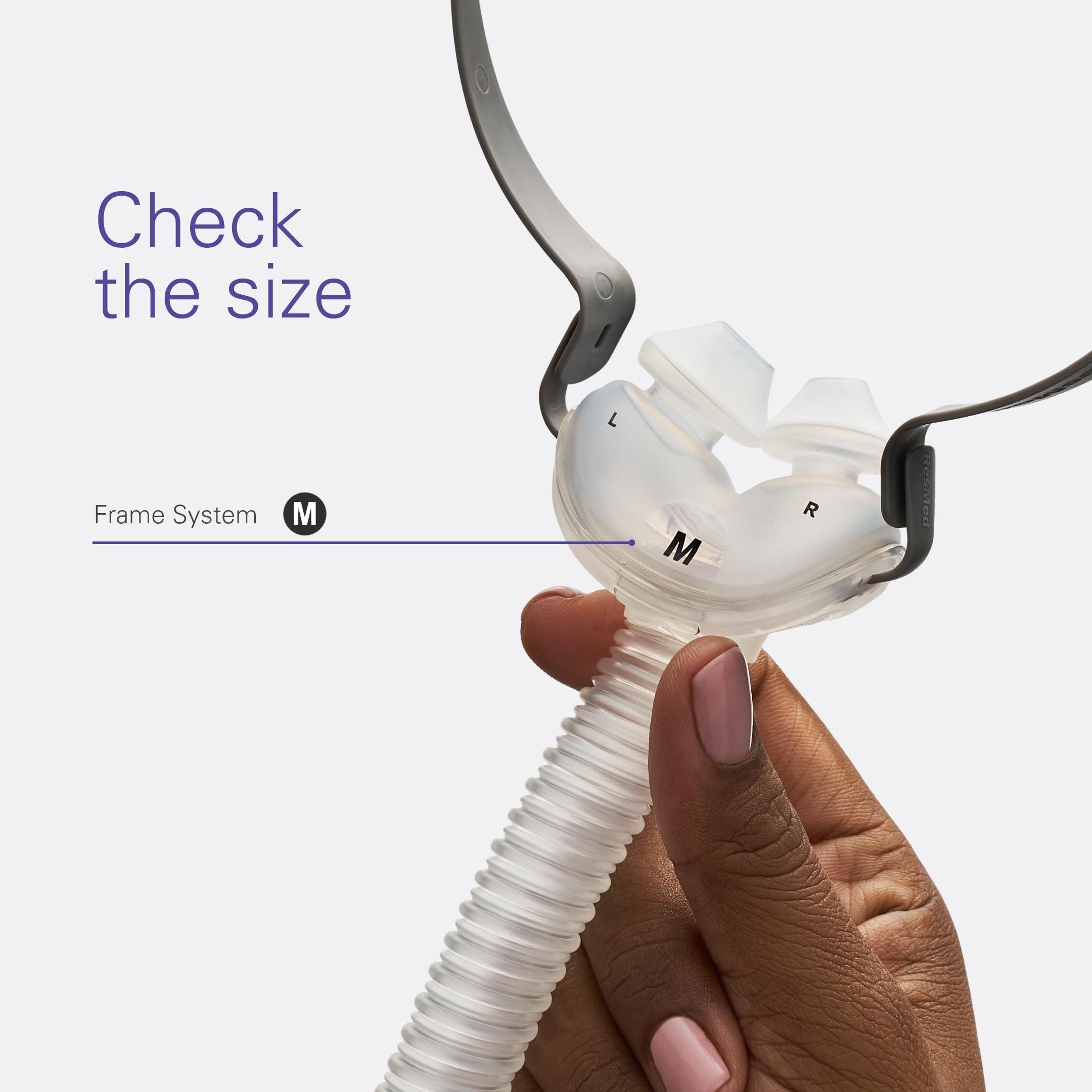 ResMed ResMed AirFit P10 Frame System - Replacement CPAP Frame System with Nasal Pillows Cushion - Headgear Not Included - Medium