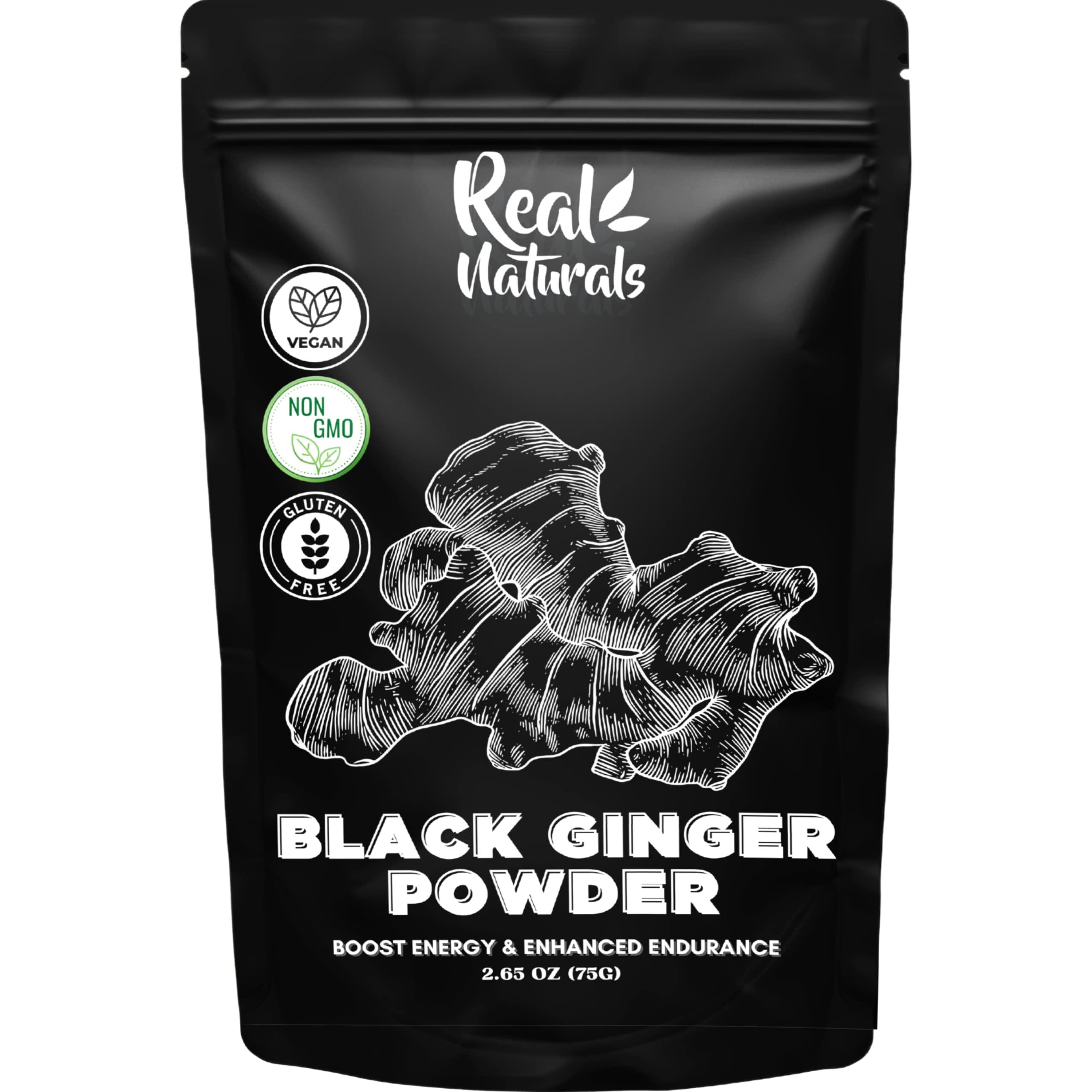 Real Naturals Black Ginger Powder (2.64 Oz) kaempferia parviflora by Real Naturals. Promote Energy & Stamina