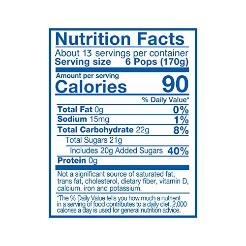 POP-ICE Pop Ice Popsicle Variety Pack of 1 Oz Freezer Bars, Assorted Flavors, 80 Count