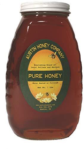 AUSTIN HONEY CO. 1 lb. Glass jar of wildflower honey