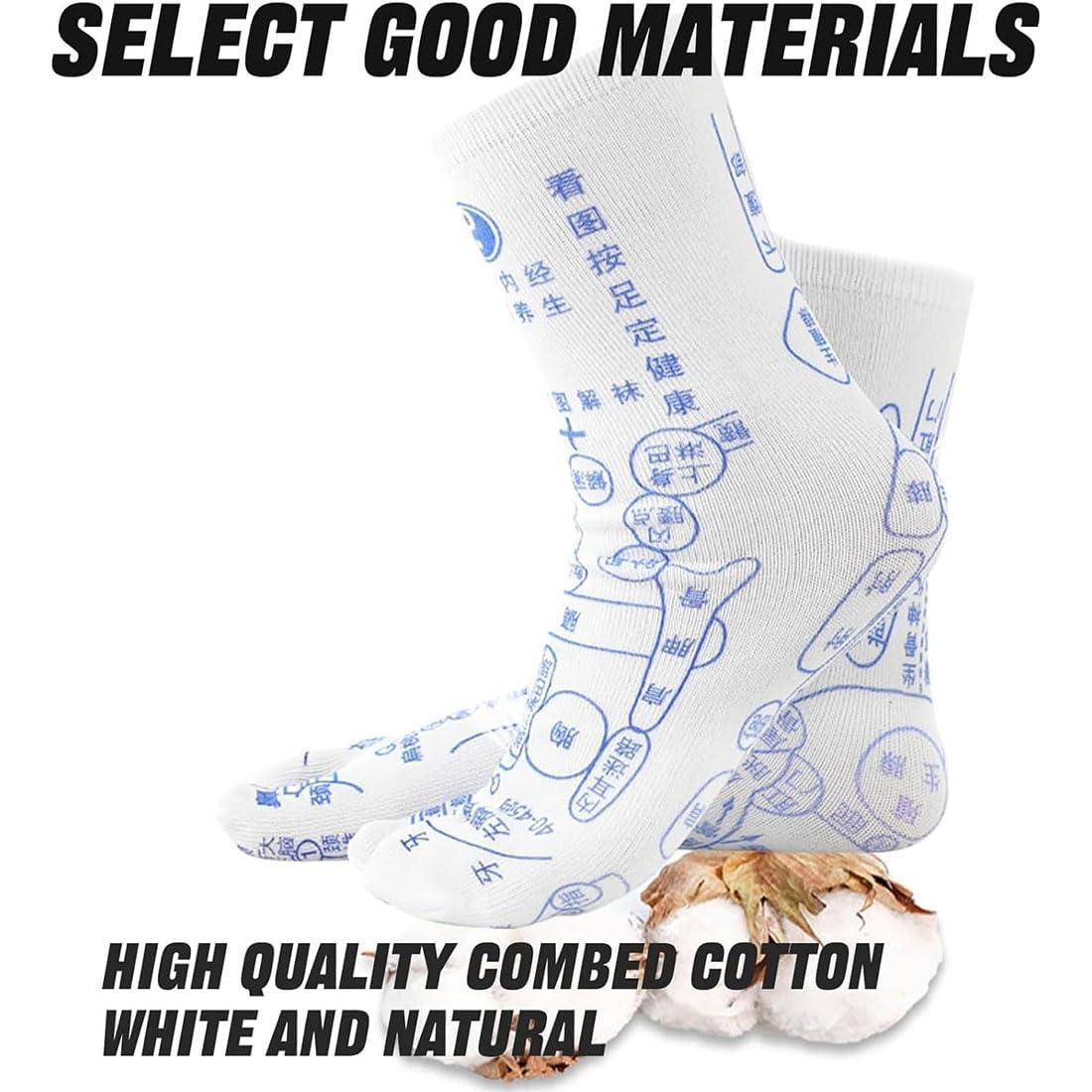 tarcegta tarcegta Reflexology Socks with Tools, 2024 New Saludea Reflexology Socks Set, Serenity Steps Reflexology Socks Set and Gloves Tool Set, Reflexology Socks for Women and Men Tired Relieve (1Pair-Men)