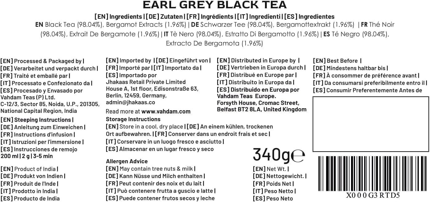 VAHDAM VAHDAM, Assam CTC Black Tea Loose Leaf 170+ cups (12oz) STRONG, BOLD & RICH Assam Tea Loose Leaf | Pure Assam Chai Tea | Pure Unblended Single Origin Black Loose Leaf Tea | Vacuum Sealed