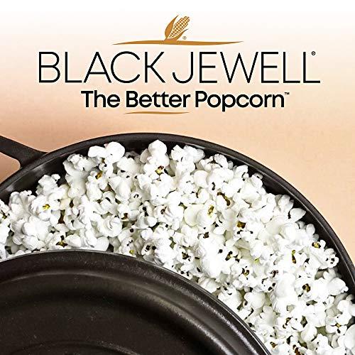 Black Jewell Black Jewell Hulless Popcorn, Original Black Kernels for Popping. Pops White, Non-GMO, Heirloom, All Natural Snack with Antioxidants, Whole Grain, Gluten Free, Gourmet, Vegan, 28.35oz (Pack of 2)