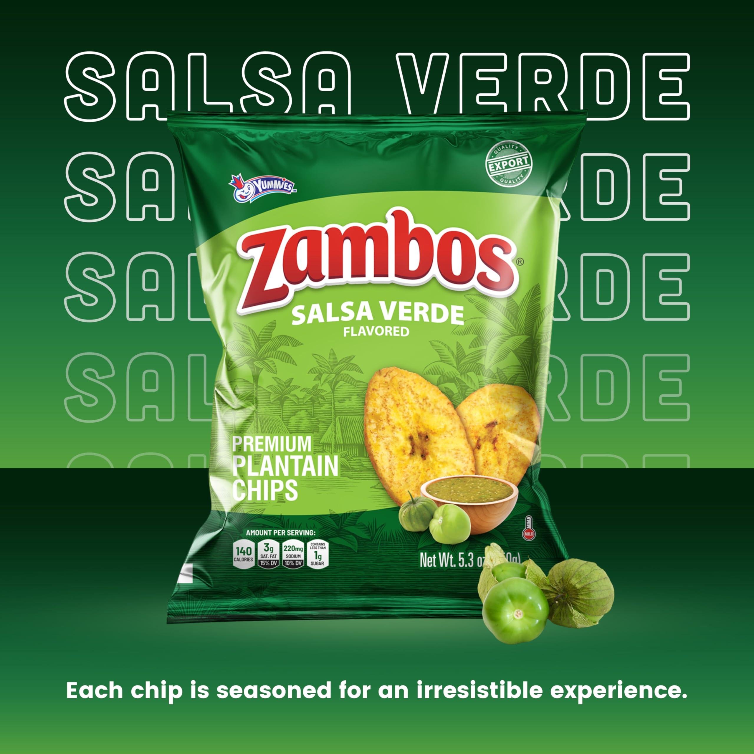 Zambos Zambos Plantain Chips Salsa Verde (Pack of 1)