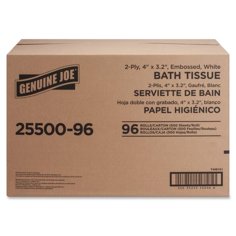 Genuine Joe Genuine Joe 2-ply Standard Bath Tissue Rolls