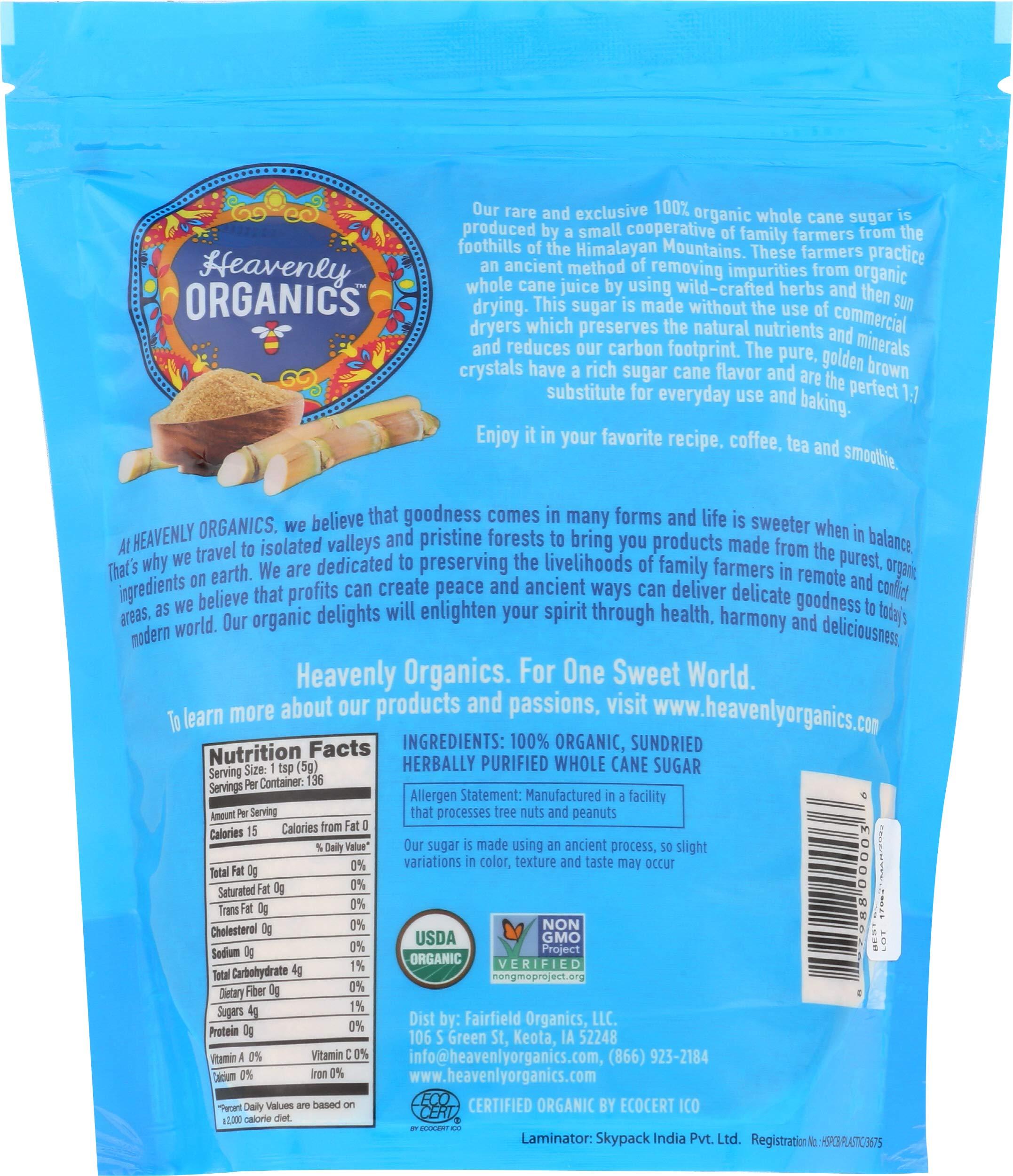 Heavenly Organics HEAVENLY ORGANICS Organic Whole Cane Sugar, 20 OZ