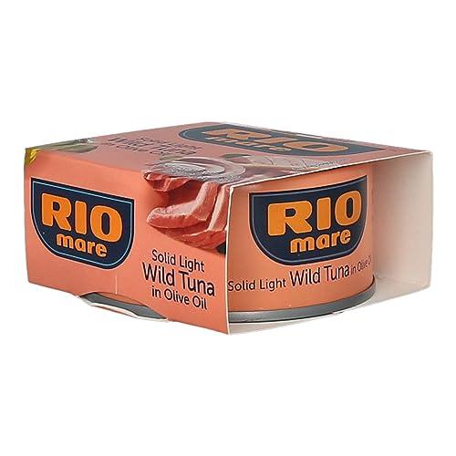 Rio Mare Rio Mare Tuna in Olive Oil - 5.6 Oz Can (Pack of 3) - Italy's No.1 Choice for Tuna - Distinctive Pink Color, Premium Quality, and Great Flavor(Packaging May Vary)