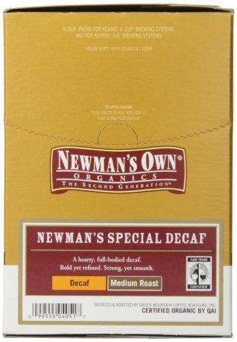 Newman's Own Newman's Own Organics, Newman's Own Special Blend Decaf, K-Cup Portion Pack for Keurig K-Cup Brewers, 24 Count (Pack of 4)