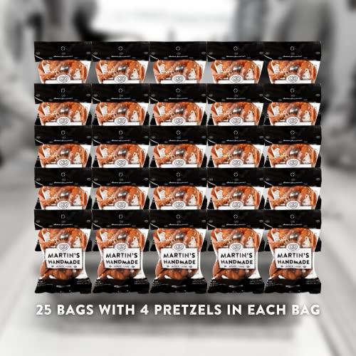 Martin's Pretzel Bakery Martin's Handmade Hearth Baked Sourdough Pretzels, 2.75oz Bag, Salted, 10 count