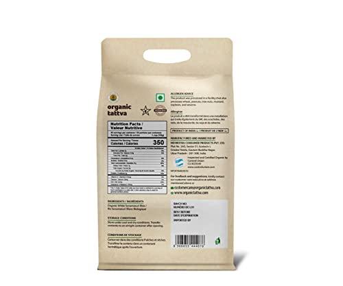 Organic Tattva Organic Sonamasuri Rice White Packed in 10 LBS Vacuum Pack