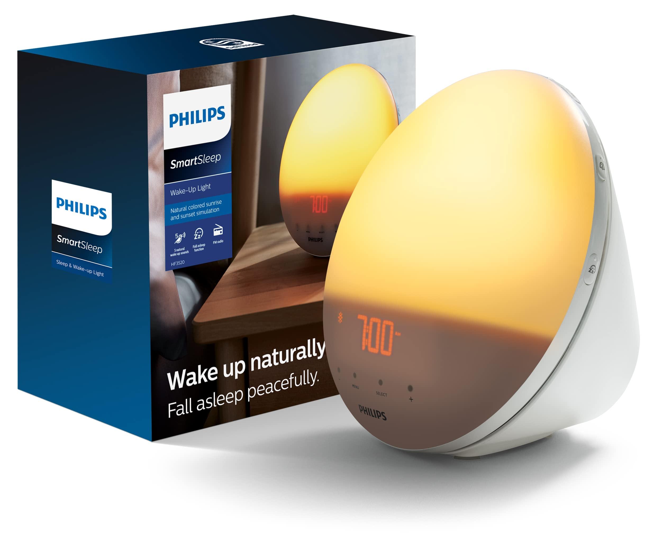 Northern Light Technologies BOXelite Light Therapy Lamp - 10,000 Lux Bright Light by Northern Light Technologies & Philips SmartSleep Wake-up Light, Colored Sunrise and Sunset Simulation