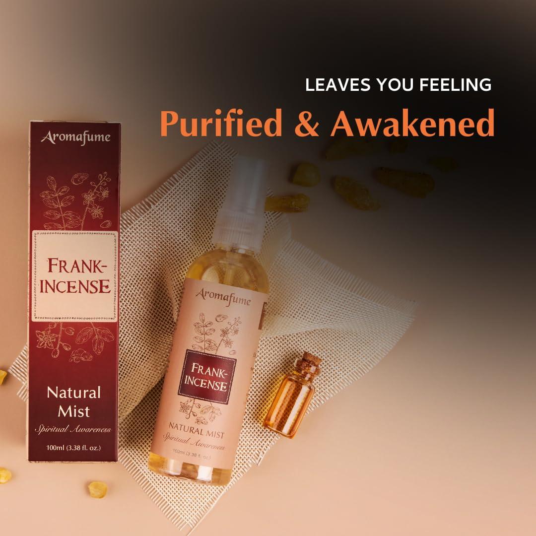 Aromafume Frankincense Mist 100ml | Frankincense & Myrrh Mist | 100ml | Aromatherapy | Natural Air fresheners for Home | Spiritual Meditation | Conscious Smudging