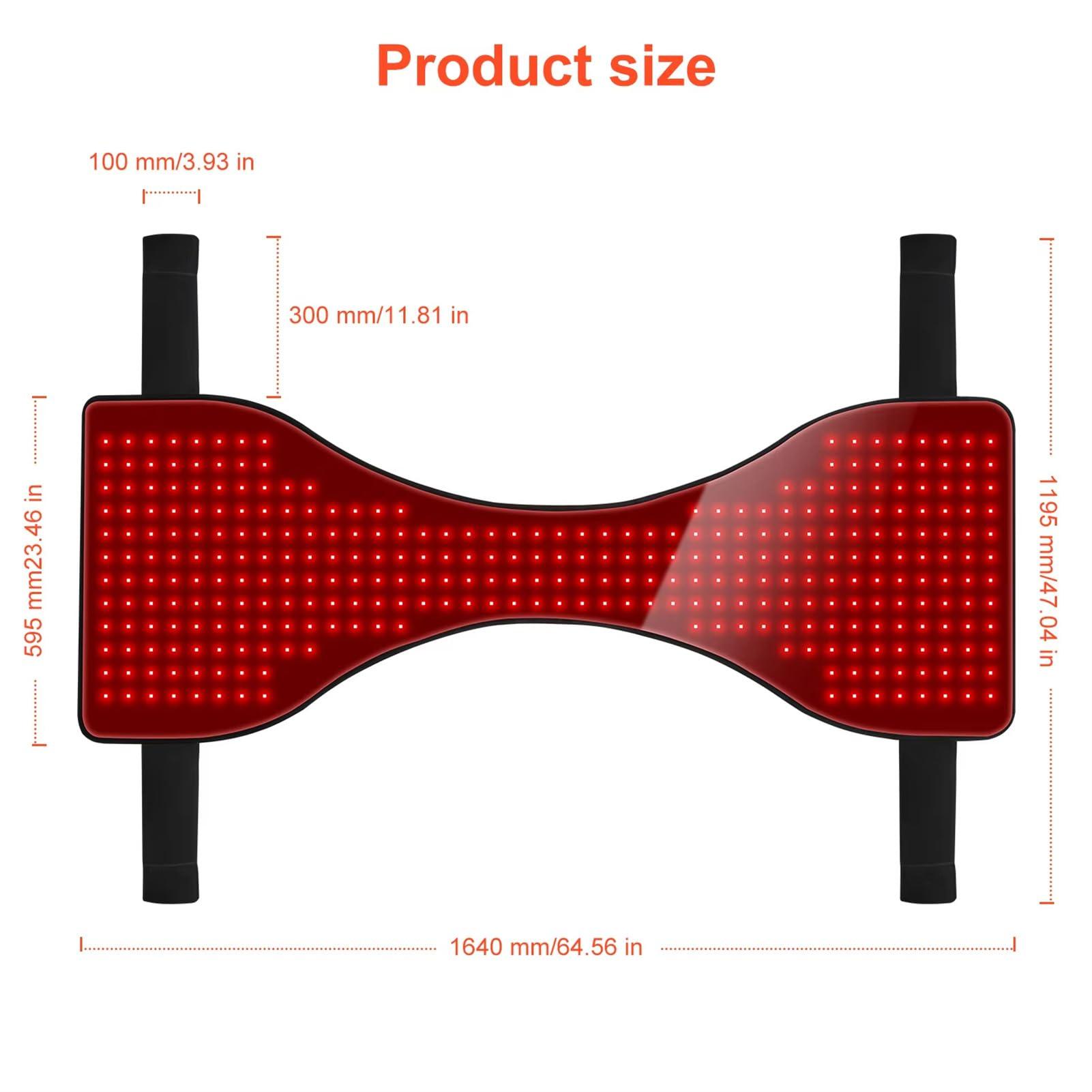 Aniwini Horse Use Red Light Therapy Pad 660nm 850nm Red Infrared Belt for Horse Buttocks, Abdomen, Back, Front Legs and Hind Legs Muscle Recovery