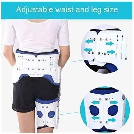 FENOKD FENOKD Reusable Hip Joint Fixation Braces Hinged Hip Orthosis Articulated Hip Joint Fixation Bracket Thigh Fracture Protector for Fixed Hip Joint Sprain (B)