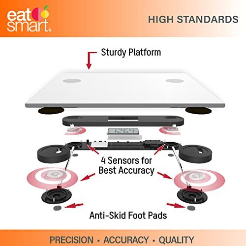 EatSmart EatSmart Precision Plus Scale for Body Weight, Wide Platform for Added Comfort. Extra Heavy 440 LB Capacity