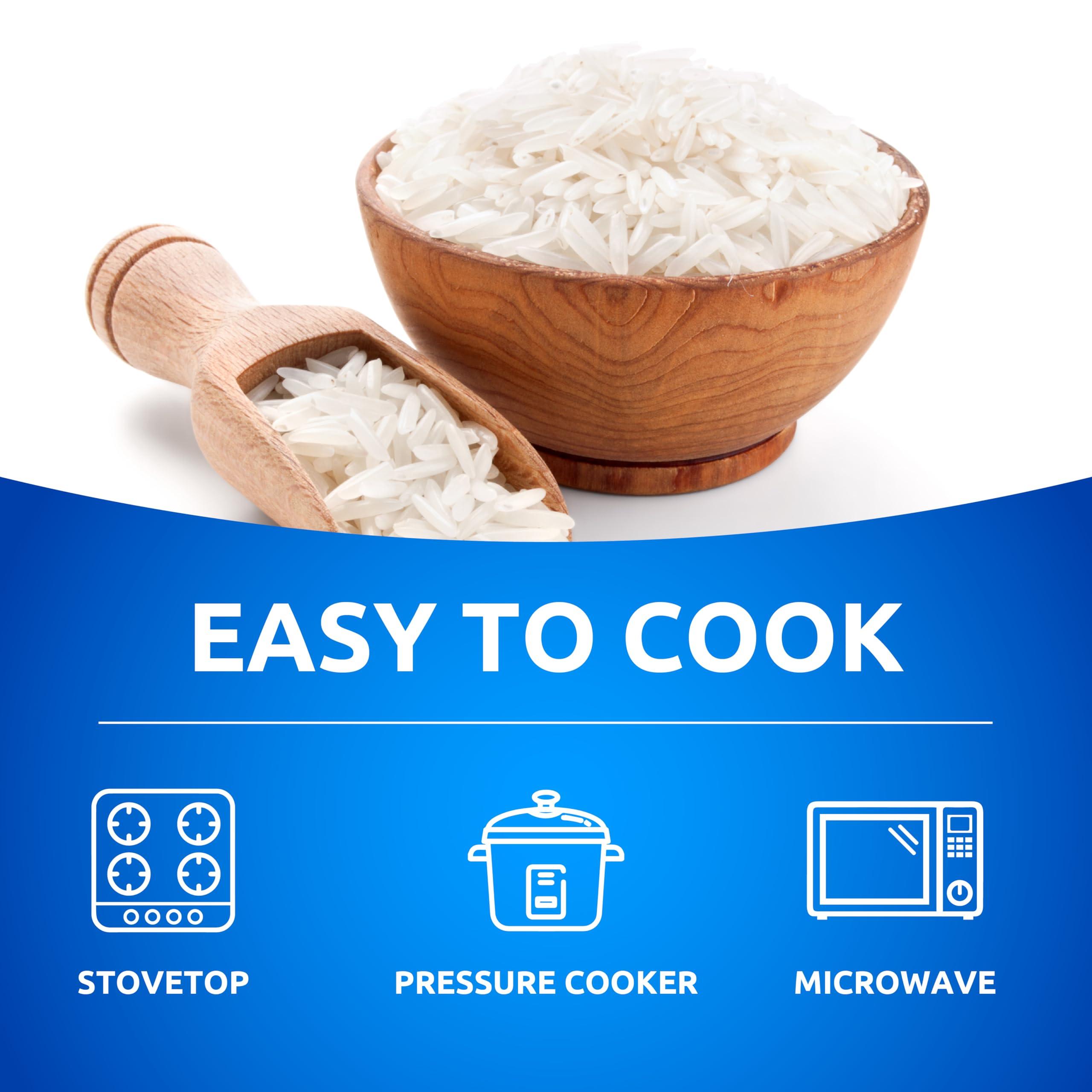 Khazana Khazana Authentic Premium Basmati Rice - 4lb Resealable Zipper Bag | Non-GMO, Gluten-Free, Kosher & Cholesterol-Free | Aromatic & Flavorful Grain From India