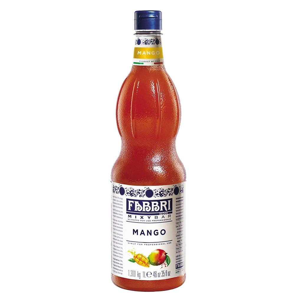 Fabbri Fabbri Flavoring Syrup, Mango, Made in Italy, 33.8 Ounce (1 Liter)