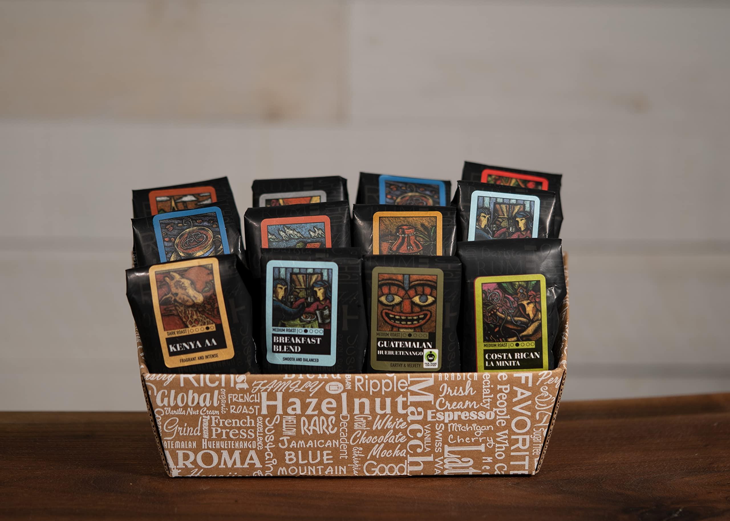 Coffee Beanery Coffee Beanery Classic Selection Coffee Gift Basket - (12) 100% Specialty Arabica Coffee Blends and Single Origin Samplers