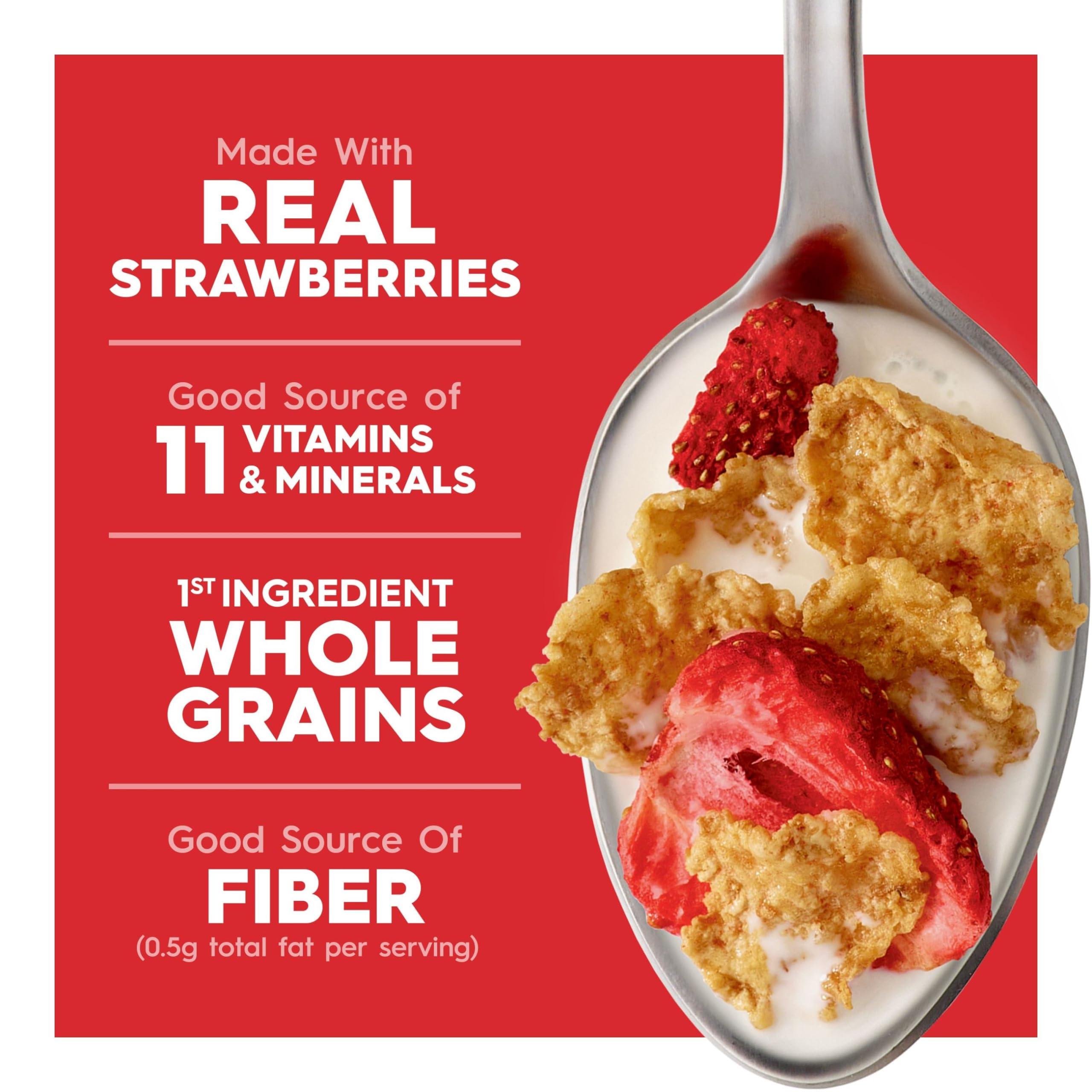 Special K Kelloggs Special K Breakfast Cereal, 11 Vitamins and Minerals, Made with Real Strawberries, Red Berries, 4.4lb Case (6 Boxes)