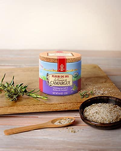 Le Saunier De Camargue Le Saunier De Camargue Fleur De Sel (Sea Salt), 4.4 Oz, Herbes De Provence