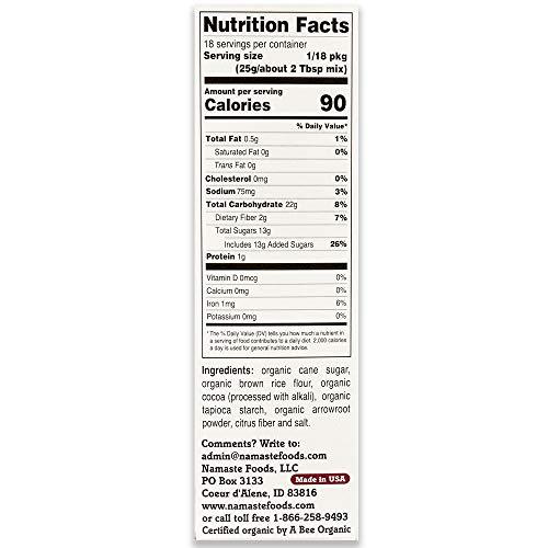 Namaste Foods Namaste Foods Gluten Free Organic Dark Chocolate Brownie Mix, 16 oz