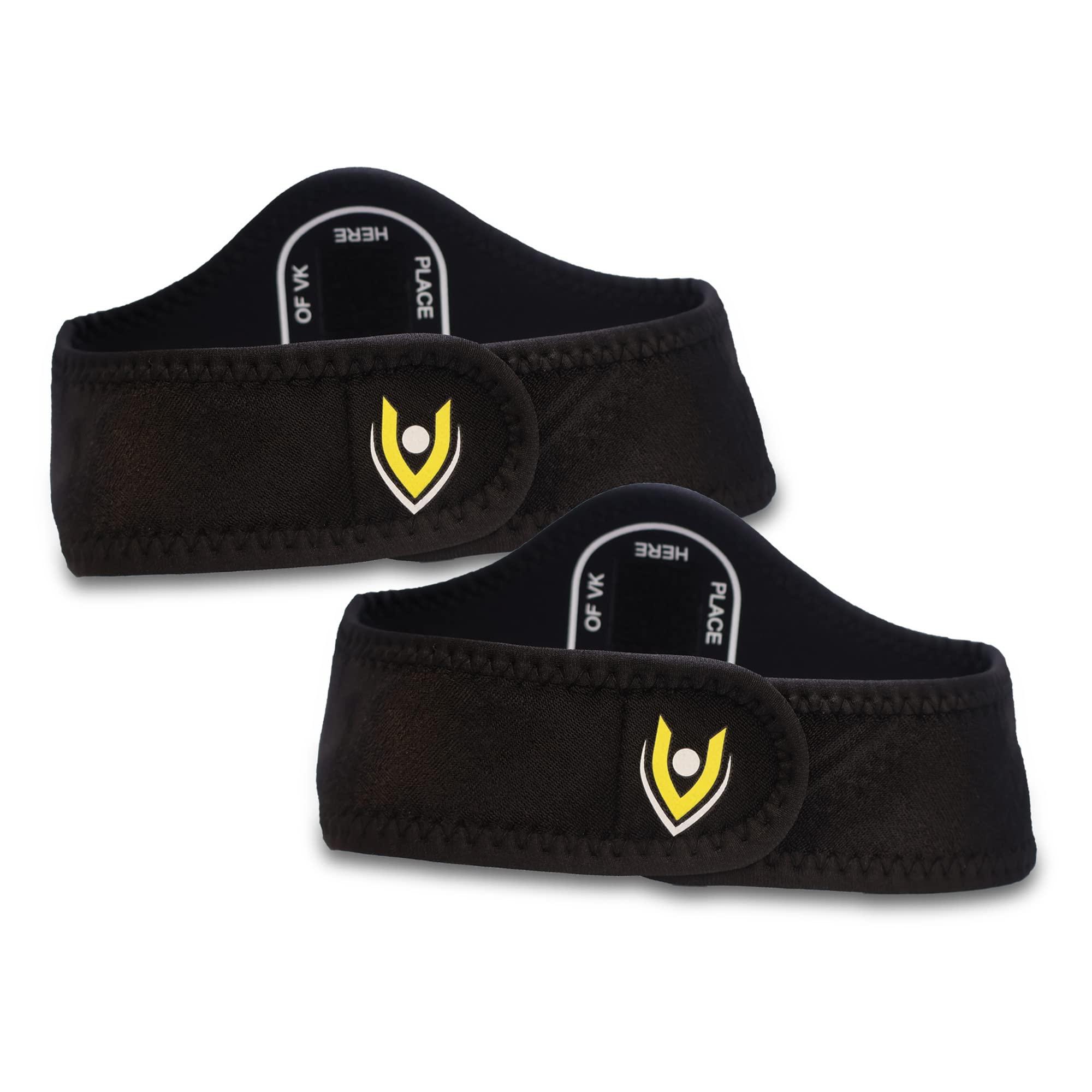 VKTRY VKTRY Performance Insoles - Gold VKs Carbon Fiber Shock Absorbing Sport Shoe Insoles for Pro Running, Basketball, Athletics US: Men 11-11.5, Women 13-13.5 and Booster Strap Insoles Large