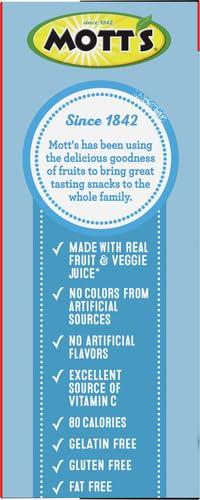 Mott's Mott\'s Fruit Flavored Snacks, Assorted Fruit, Gluten Free Snack, Family Pack, 40 Ct, 32 oz