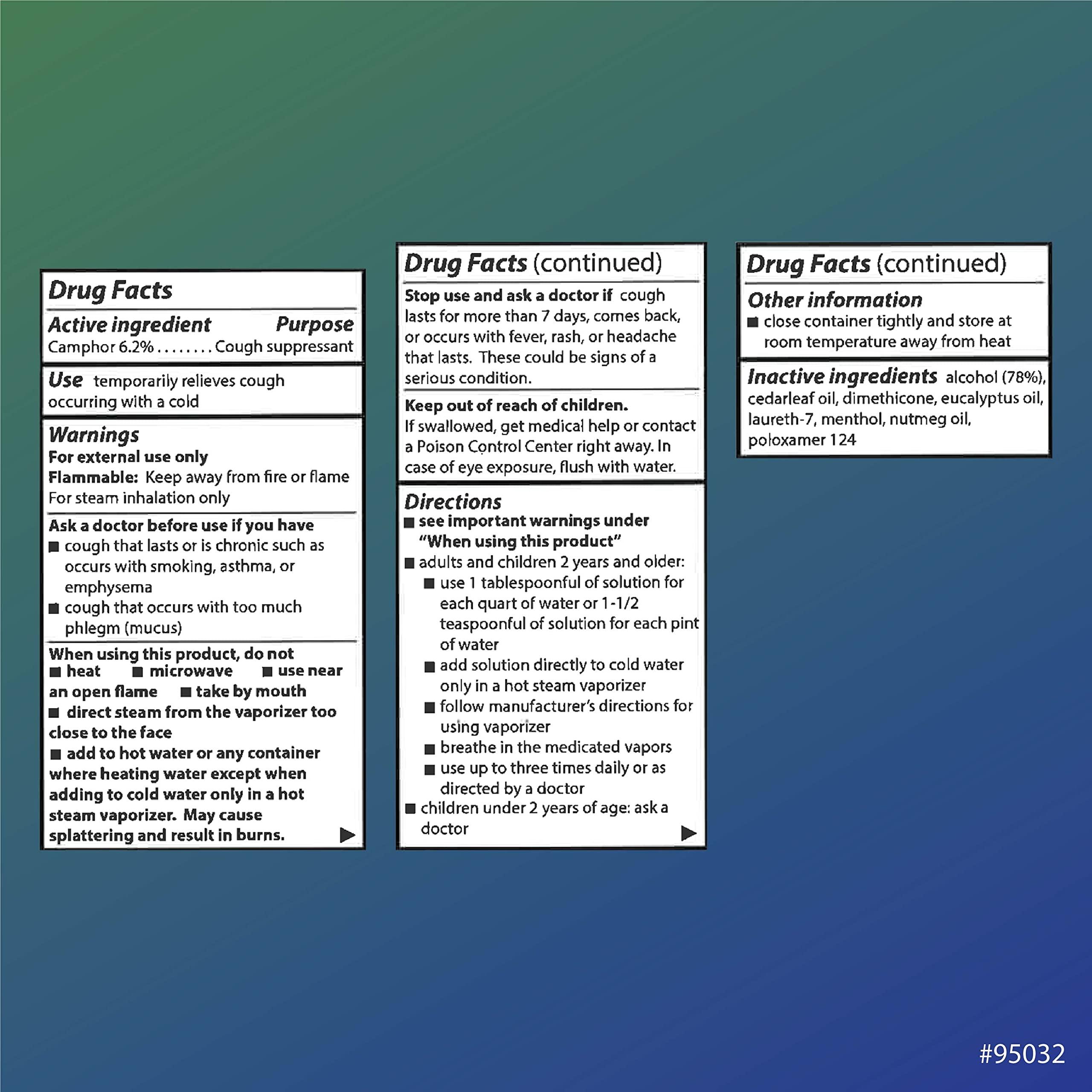 Quality Choice Quality Choice Medicated Vaporizing Steam Liquid, 4 Ounces