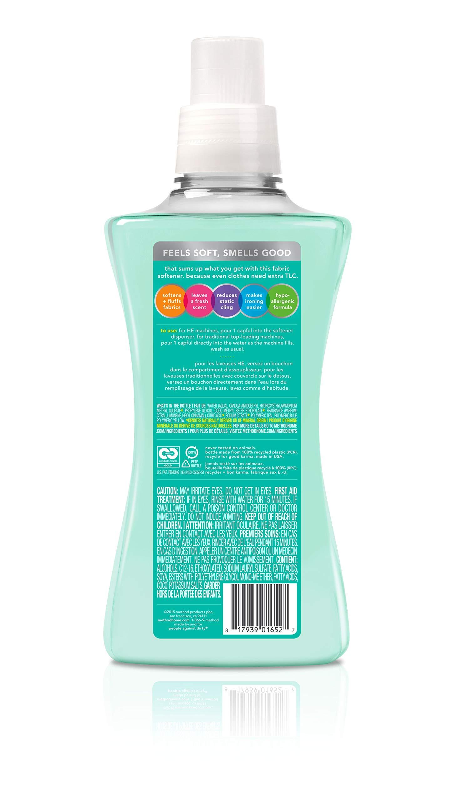 Method Method Fabric Softener; Beach Sage; 53.5 Ounces; 45 Loads; 1 pack; Packaging May Vary