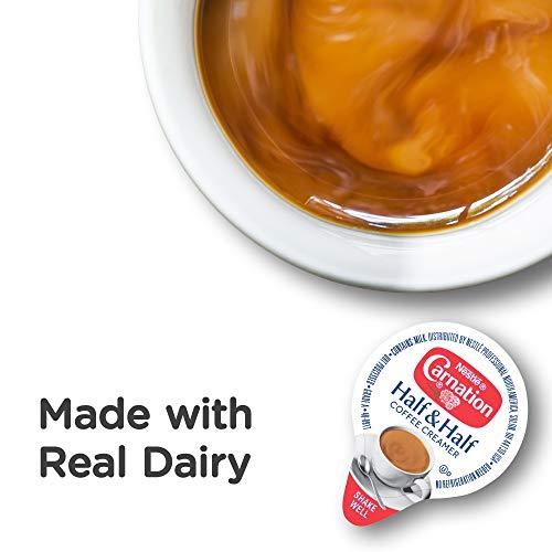 Coffee mate Nestle Carnation Coffee Creamer Half and Half, Made with Real Dairy, 0.304 fl oz Tubs (Pack of 360)