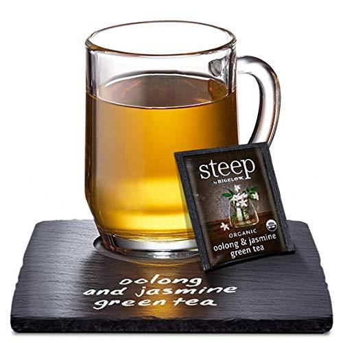 Bigelow steep by Bigelow Organic Oolong with Jasmine Green Tea, Caffeinated, 20 Count (Pack of 6), 120 Total Tea Bags