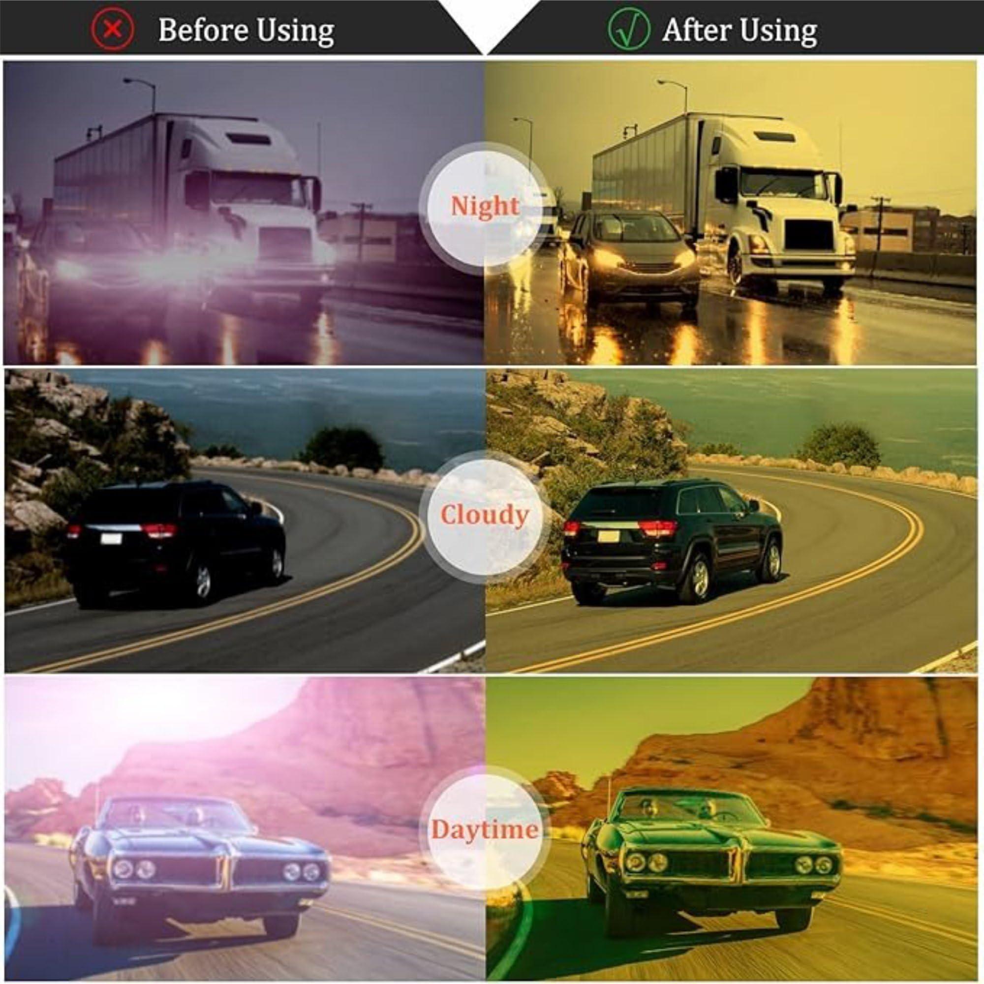 WINTOO WINTOO Night Driving UV Glare Glasses, Blue Light Blocking Glasses, Anti Glare Glasses, Night Driving Glasses for Men, Blue Light Glasses for Woman, Blue Light Glasses, Blue Light Glasses Men